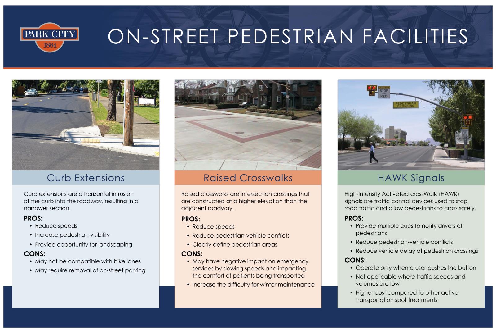 ON STREET PEDESTRIAN FACILITIES